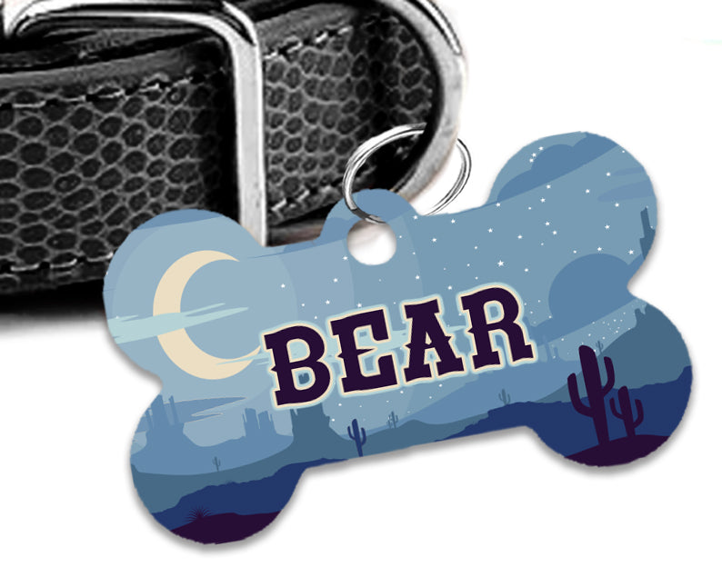 Pet ID Tag | Blue Desert